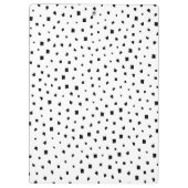 Quadrilaterales Muster unregelmäßiger Formen monoc Klemmbrett (Rückseite)