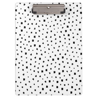 Quadrilaterales Muster unregelmäßiger Formen monoc Klemmbrett