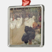 Quadrille am Bal Tabarin Silbernes Ornament (Links)