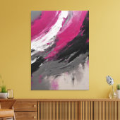Quadro abstrato, bege, magenta, preto, cinza e bra leinwanddruck (Insitu (Wohnzimmer))