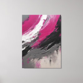Quadro abstrato, bege, magenta, preto, cinza e bra leinwanddruck
