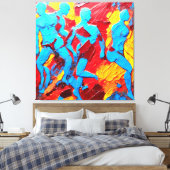 Quadro Abstrato em Canvas A Reconstrução Humana Leinwanddruck (Insitu (Schlafzimmer))