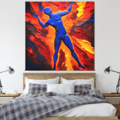 Quadro Abstrato em Canvas O Construtor dos Átomos Leinwanddruck (Insitu (Schlafzimmer))