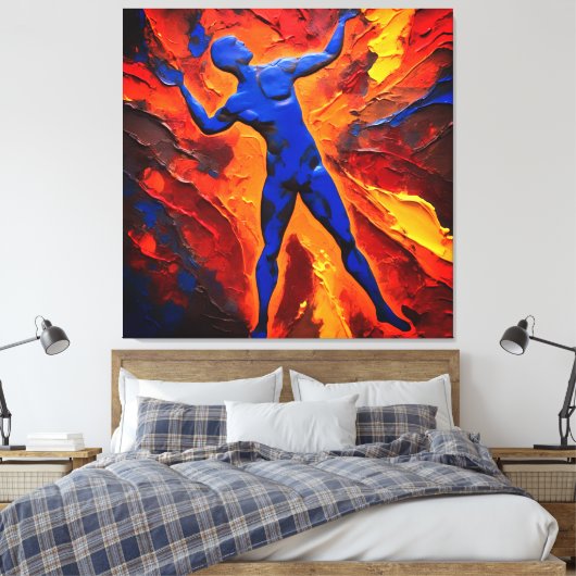 Quadro Abstrato em Canvas O Construtor dos Átomos Leinwanddruck (Insitu (Schlafzimmer))