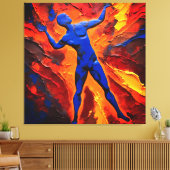 Quadro Abstrato em Canvas O Construtor dos Átomos Leinwanddruck (Insitu (Wohnzimmer))