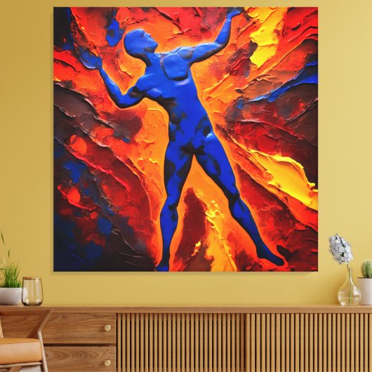 Quadro Abstrato em Canvas O Construtor dos Átomos Leinwanddruck (Insitu (Wohnzimmer))