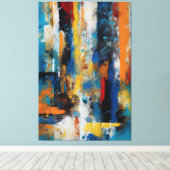 Quadro abstrato Impressão em Canvas Leinwanddruck (Insitu (Holzboden))