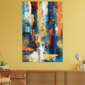 Quadro abstrato Impressão em Canvas Leinwanddruck (Insitu (Wohnzimmer))