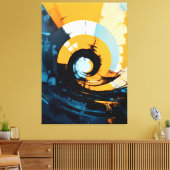 Quadro abstrato Impressão em Tela Leinwanddruck (Insitu (Wohnzimmer))