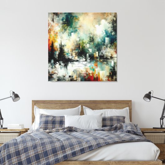 Quadro Abstrato várias cores Leinwanddruck (Insitu (Schlafzimmer))