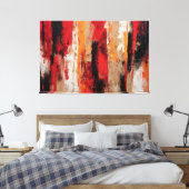 Quadro Abstrato Vermelho, preto etc... em Canvas Leinwanddruck (Insitu (Schlafzimmer))