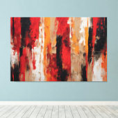 Quadro Abstrato Vermelho, preto etc... em Canvas Leinwanddruck (Insitu (Holzboden))