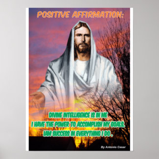 Quadro Afirmação Positiva Poster