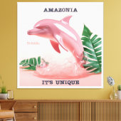Quadro Amazônia - It's Unique - Boto Cor de Rosa Leinwanddruck (Insitu (Wohnzimmer))