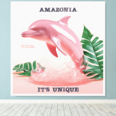 Quadro Amazônia - It's Unique - Boto Cor de Rosa Leinwanddruck (Insitu (Holzboden))