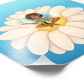 quadro com fada em cima de uma flor fotodruck (Ecke)