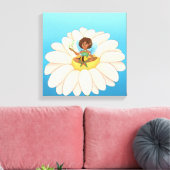 quadro com fada em cima de uma flor leinwanddruck (Insitu (Wohnzimmer))
