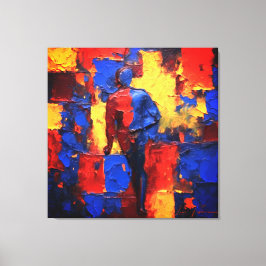 Quadro Decorativo Abstrato Expressionista Canvas 2 Leinwanddruck