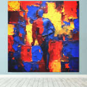 Quadro Decorativo Abstrato Expressionista Canvas 2 Leinwanddruck (Insitu (Holzboden))