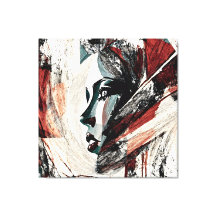 Quadro decorativo abstrato material Canvas