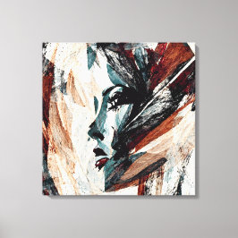 Quadro decorativo abstrato Rosto de Mulher Leinwanddruck