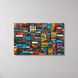 Quadro decorativo favela Impressão em Canva Leinwanddruck