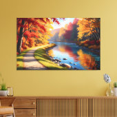 Quadro Decorativo Floresta de Outono Leinwanddruck (Insitu (Wohnzimmer))