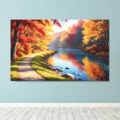 Quadro Decorativo Floresta de Outono Leinwanddruck (Insitu (Holzboden))