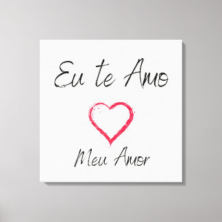 Quadro eu te amo impressão em canvas leinwanddruck