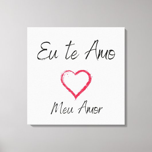 Quadro eu te amo impressão em canvas leinwanddruck (Vorderseite)