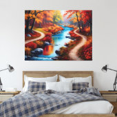Quadro floresta de outono leinwanddruck (Insitu (Schlafzimmer))
