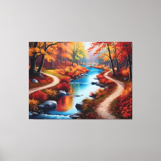 Quadro floresta de outono leinwanddruck (Vorderseite)