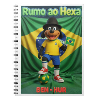 Quadro Infantil Ben-Hur Torcedor Rumo ao Hexa 2026 Notizblock