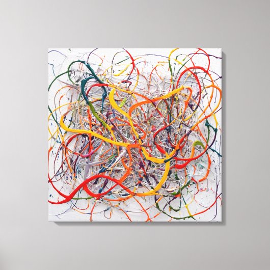 Quadro Pintura Abstrata em Canva Sinfonia Abstrata Leinwanddruck (Vorderseite)