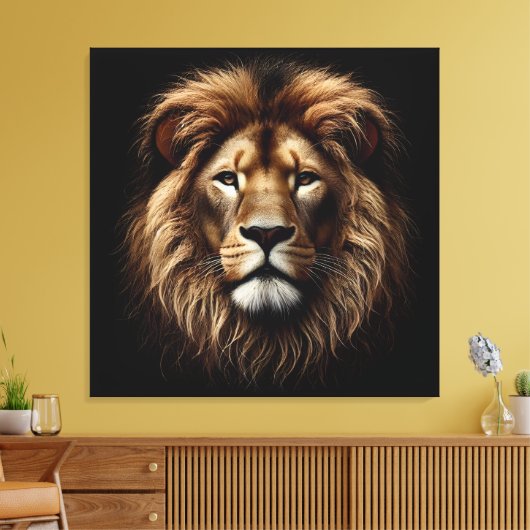 Quadro Rosto de Leão Leinwanddruck (Insitu (Wohnzimmer))