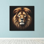 Quadro Rosto de Leão Leinwanddruck (Insitu (Holzboden))