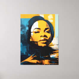 Quadro Rosto de mulher Abstrato Leinwanddruck