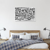 Quadrophenie - die Scooter-Jahre Leinwanddruck (Insitu (Schlafzimmer))