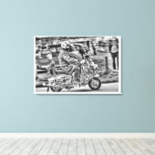 Quadrophenie - die Scooter-Jahre Leinwanddruck (Insitu (Holzboden))