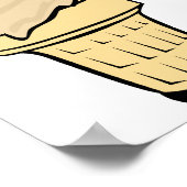 Quadruple Ice Creme Cone Poster (Ecke)