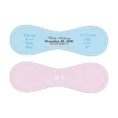 Quadruplet Boy Birth Stat Blue Pink Baseball (Paneele)