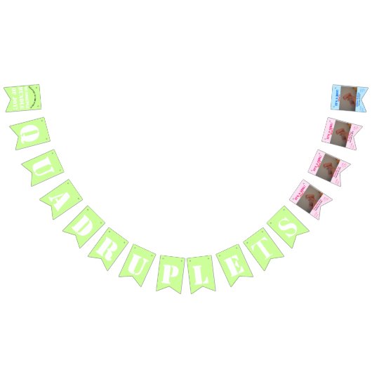 Quadruplet Girl's Boy Banner (Alle)