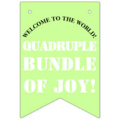 Quadruplet Girl's Boy Banner (Erste Fahne)