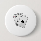 Quadruplets Aces Poker Karten im Poker Button (Vorderseite)