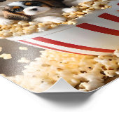 Quads Cavalier Spaniel Welpen im Popcorn, Fotodruck (Ecke)