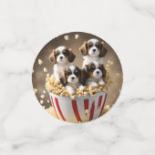 Quads Cavalier Spaniel Welpen im Popcorn, Konfetti (Klein Vorderseite)