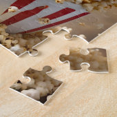 Quads Cavalier Spaniel Welpen im Popcorn, Puzzle (Seite)