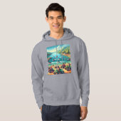 Quads & Jetski & Wave Runner & Seadoos am Strand Hoodie (Vorne ganz)