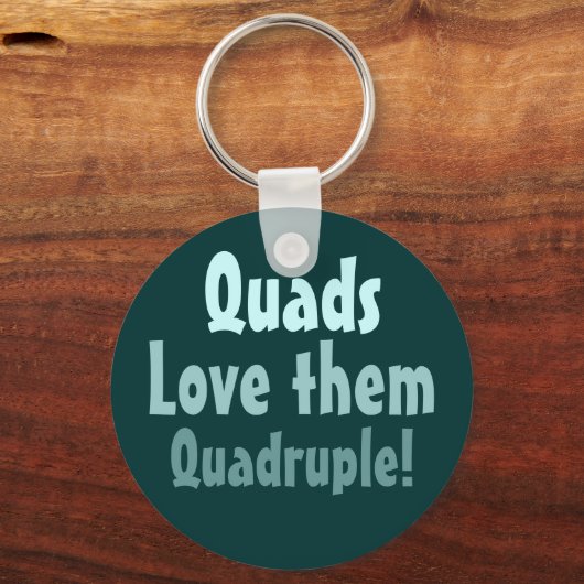 Quads Liebe sie viermal! Schlüsselanhänger (Vorderseite)