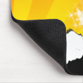 Quads. orangefarbener Sonnenuntergang. Mousepad (Ecke)